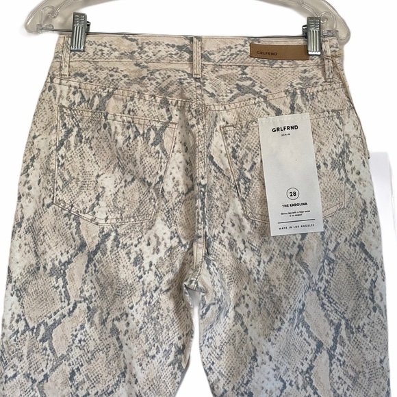 NWT GRLFRND The Karolina High Waisted Snakeskin 28 - Picture 7 of 9